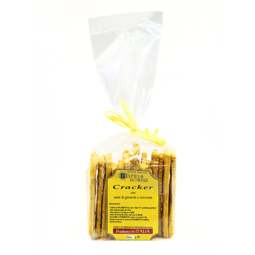 Crackers alla Curcuma di Riserva Domini - 350 gr
